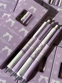 2 bút bi gel hình nơ dễ thương, ngòi mảnh 0.5mm, mực đen, viết trơn tru, thích hợp cho văn phòng, trường học, thiết kế hoạt hình Kawaii dành cho nữ; bút đính hạt, bút bi khắc họa tiết pha lê và kim cương, bút viết tiện dụng, bút thẩm mỹ, mua số lượng lớn, cần thiết cho công việc, văn phòng phẩm trường học, thiết kế đáng yêu, viết thời trang, ngòi mảnh, cơ chế thu gọn, văn phòng phẩm nữ, đồ dùng học tập. - Nhiều màu - Xem 8