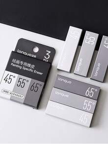 Borrador con forma de lápiz con botón de empuje con diseño de fruta azul, borrable sin migas, adecuado para niños, artistas, detalles finos, alta luminosidad, borrado rápido para bocetos y pintura - Borrador de dibujo - Ver 11