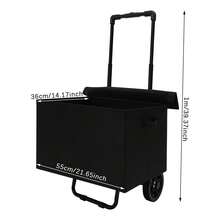 YUNRUX Shopping Bags And Cart - Black - View 2