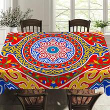 1 chiếc khăn trải bàn Kaya Mia kiểu Trung Đông, phong cách Ai Cập và Ả Rập Hồi giáo, nhiều màu sắc, làm bằng polyester, có thể giặt, kích thước универсальный, phù hợp cho nhà bếp, phòng ăn, tiệc tùng và tiệc chiêu đãi. - Nhiều màu - Xem 3