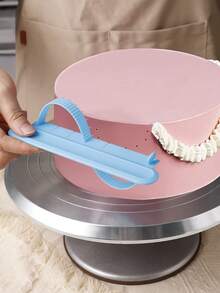 1 pieza/3 piezas Regla curva para medir fondant, herramienta para decorar pasteles, herramienta de repostería casera con escala de regla, herramienta de precisión ajustable en arco, disponible en varios colores, adecuada para decorar pasteles de cumpleaños, bodas, fondant, buttercream - Multicolor - Ver 2