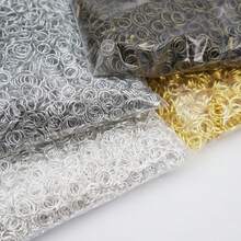 35/40/100/110/140/170/170/520pcs Iron Closed Jump Rings For DIY Jewelry Making, Beading Craft Supplies