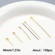 150pcs Metal Color Iron Headpins, For DIY Jewelry Making, Handmade Beading, Craft Supplies