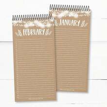 Hadley Designs Rustic Perpetual Birthday, Anniversary, Special Event Reminder Calendar Book Journal For Important Family Date Day Remembrance Wall Hanging, Bday Birthdate Gift Card Planner Organizer - 白色 - 查看 4