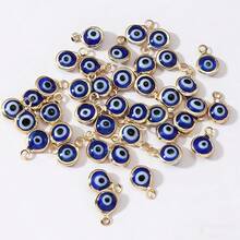 40 piezas/80 piezas Colgante doble de moda, se puede usar para collar o aretes - Negro - Ver 6