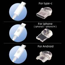 1 Dust Plug For Mobile Phones, Compatible With IPhone/Type-C/Android Connectors Gifts For Mother, Family, Friends, Kids, Birthday, Holiday Phone Accessories Phone Charm - Multicolor - View 3