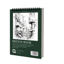 9 x 12 英寸素描本，顶部螺旋装订，1 包 40 张（68 磅/100 克/平方米），无酸艺术素描本，绘画书写纸，适合成人、初学者和艺术家使用 - 白色 - 查看 1