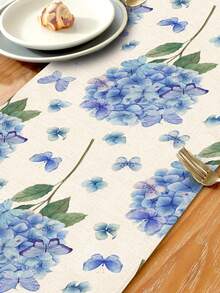 1pc Floral Pattern Table Runner/Placemat, Suitable For Holidays, Parties, Birthdays, Dinners, Kitchen & Dining Room Table Decor, All Season Home & Living Textile Decoration - Multicolor - View 8