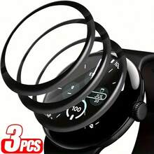 3pcs Curved Edge Full Coverage Screen Protector Film For Google Pixel Watch 4 41mm/45mm, Watch 3 41mm/45mm Smartwatch, High-Definition Anti-Scratch PMMA Film, Crystal Clear, Sensitive Touch, Bubble-Free, 3D Full Coverage Screen Protector - Multicolor - View 13