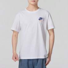 Nike Sportswear 印花圆领修身短袖多巴胺T恤，男款，白色 - 白色 - 查看 3