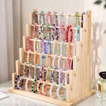 1 件装独特木质首饰架 - 多功能收纳架，可收纳项链、手链、钥匙链等 - 是家居装饰和零售展示的理想之选 - 原木色 - 查看 7