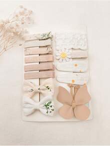 13pcs Natural Color Baby/Toddler Hair Accessories Set - Multicolor - View 13