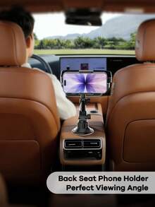 REMAX 2-In-1 Adjustable Car Cup Holder Expander With 360° Rotatable Phone Holder, Stable Design Suitable For Car, Treadmill, Golf Cart, Quick 1-Second Installation, Fits 2.5-3.7 Inch Cup Bottom, Extendable Car Accessory, Car Essential, Automotive Supplies - CP2006 Black - View 3