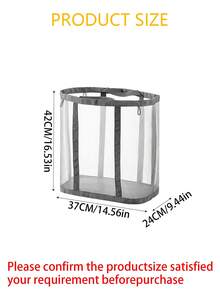 1 giỏ đựng quần áo gấp gọn, túi mua sắm siêu thị, túi du lịch ngoài trời, giỏ đựng quần áo lưới bật mở, giỏ đựng quần áo có tay cầm chắc chắn, thích hợp cho phòng giặt, phòng tắm, ký túc xá hoặc du lịch, giỏ đựng quần áo, phụ kiện phòng giặt, dụng cụ nhỏ trong phòng tắm. - Nhiều màu - Xem 3