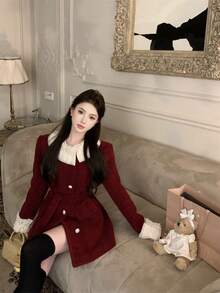 Women Overcoats - Đỏ - Xem 5