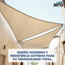 TendenciaMalla Triangle Shade Sand 1.5basex2x2 Raschel 90 VelariaCalidad premium - 1 - Ver 10