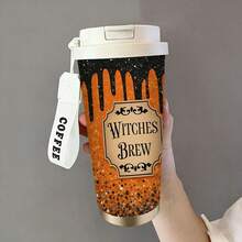 1PC530ml, Eight Different Styles Of Insulated Cups. Full Of Modernity, Personalization, And Cuteness. There Are Girls In Purple Dresses, Purple Butterflies, Flying Contours, Cats, Rabbits, Dogs, Cat People, And Pink Cloth Patterns. Many Different Styles, Suitable For Holidays And Personalization. Suitable For Outdoor Sports Carrying, Camping, Walking, Playing Ball, As Well As Home And Office Use. - Multicolor - View 12