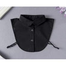 1pc Detachable Collar Unisex Business Casual Versatile Sleeveless Collar - 藍色[方領] - 查看 9