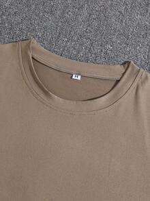 Set Of 4 Men's Graphic T-Shirts With Graffiti Print, Casual Crew Neck, Short Sleeve, Lightweight - PT/BR/BG/MR - 查看 6