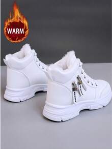 Women's Waterproof Outdoor Sports Shoes #Anti-Slip Mountaineering #Breathable Hiking Shoes #Shock-Absorbing Off-Road #Wear-Resistant #Lightweight Travel Shoes. The First Choice For Outdoor Use. They Are Beautiful When Matched With Anything. - 白色 - 查看 4