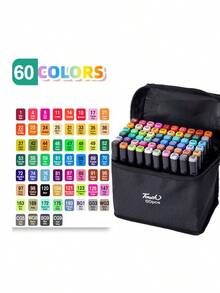 2-Headed Oil-Based Marker Pen Set, Anime Color Cards, Drawing, Reading And Writing Toys, Writing Tools, Holiday Gifts, Birthday Gifts, Christmas Gifts, Christmas Stocking Stuffers, Fun, Christmas Stocking Stuffers, Stocking Stuffers, Stocking Stuffers (Cute Plush Toys), Children's Gifts, Search, Boy Stocking Stuffers, Girl Stocking Stuffers, Children's Toys