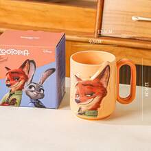 Disney Official Zootopia Nick & Judy Creative Ceramic Mug, Cute Cartoon Pattern, Large Capacity, Heat-Resistant, Practical Coffee Cup For Home And Office Use - Multicolor - View 11