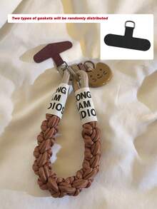 1pc Cute Beige Bear Head, Star, Cat, Fish Pendant Keychain, Suitable For Phone Case, Car Keys, Accessories - Multicolor - View 13