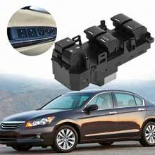 Interruptor de control de ventana eléctrica delantera izquierda 35750-TB0-H01 para modelos  Accord 2008-2012 - 12V - Ver 4