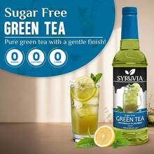 Syruvia Sugar-Free Green Tea Flavored Syrup - 25.4 Fl Oz Premium Flavoring Syrup - Kosher, Gluten Free, Perfect For Drinks, Soda, Shakes, Cocktails, Desserts And More. - 25.4 Fl Oz - View 2