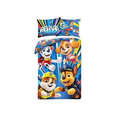 Pups To The Rescue! Single Duvet Cover And Pillowcase Set - European Size