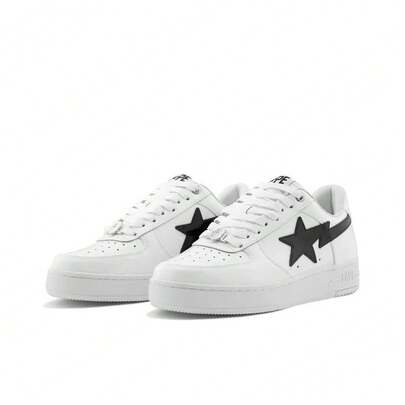  A BATHING APE Bape Lace-Up Metal Eyelet Casual Sneakers, Suitable For Home Wear, All Seasons
