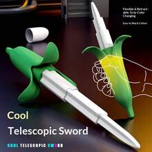 New 3D Printed Vegetable & Fruit Series Telescopic Sword Portable Stress Relief Creative Toy Decoration, Stress Relief, Emotion Soothing, Gift, Holiday Gift, Birthday Gift, Perfect Gift - Multicolor - View 2