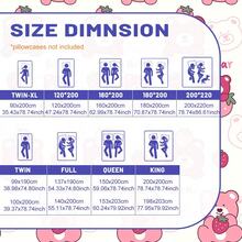 1pc Cute Pink Bear Pattern Breathable Fitted Sheet, Soft & Comfortable Mattress Cover For Bedroom, Guest Room And Dorm, Mattress Protector, Bedding Set (Pillow Case Not Included) - Multicolor - View 2