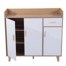 Kitchen Cabinet Organizers - Wood and White - View 6