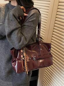 Túi xách nữ - Màu Đỏ Sâu - Xem 6