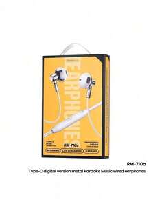 REMAX RM-710a 耳機 高清人聲 Type-c 金屬K歌 精準收音 人體工學 舒適佩戴 有線耳機