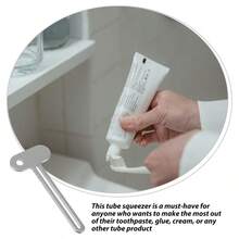 5Pcs Metal Tube Squeezers Tube Roller Squeezers Toothpaste Key Squeezers - Silver - View 3