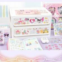 100张可爱卡通贴纸套装，文具贴纸，创意DIY剪贴簿用品，学生适用 - 彩色 - 查看 5