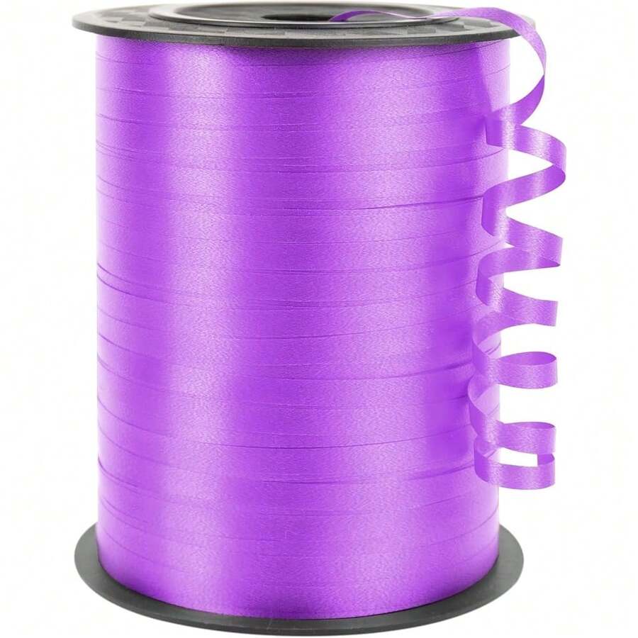 500 Yards Lavender Curling Ribbon For Gift Wrapping, 1/5 Inch Wide Balloon Ribbon String For Florist Flower, Crafts, Wreaths, Christmas, Birthday Party, Wedding - SoftLightPurple - View 1