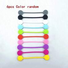 1-12 chiếc dây buộc cáp từ tính siêu mạnh, có thể tái sử dụng, dùng để buộc và sắp xếp cáp, cáp tai nghe, cáp sạc USB, treo và cố định móc khóa, kẹp cáp từ tính bọc silicon (màu ngẫu nhiên) - Nhiều màu - Xem 9