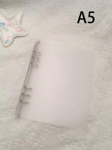 A4/A5/A6/A7 PP Plastic Transparent Frosted Loose Leaf Binder, Plastic Shell 6-Ring Detachable, Durable Loose Leaf Binder Cover, Long-Lasting, Suitable For Office, Home And School Organization - Clear - View 12