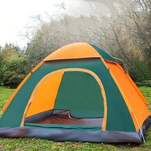 Automatic Camping Tent, Suitable For Outdoor Beach Travel, Camping Tent, Quick Setup Tent, Thickened Sunscreen Tent, Portable Quick-Open Tent, 2-Person Portable Folding Tent, Suitable For Camping, Backpacking, Hiking And Mountaineering, 2-Person Outdoor Shelter, Easy To Set Up, Lightweight And Durable, Multipurpose Outdoor Camping Tent, Ideal Gift For Outdoor Enthusiasts. - Multicolor - View 6