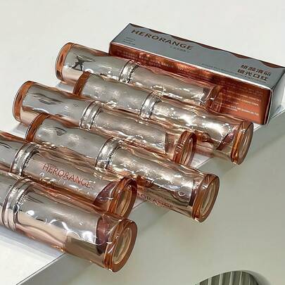 [6 Piece Set]HERORANGE Mirror Shine Solid Lip Gloss - Non Transfer, Hydrating & Plumping Waterproof Mini Portable Design Silver Luxury Case Festival Party Must Have Valentine's Day Gift Girly Must Haves Cheap Teen Girls  Stuff Makeup For Women