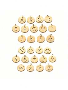 1pc European & American Fashion Letter, Heart, Cross, Flower Ring, Metallic Bead Bracelet, Cross Pendant Necklace For Women - Multicolor - View 8