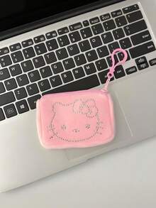 Sanrio Hello Kitty毛绒零钱包 - 便携式化妆品和卡片收纳包，是旅行和居家整理钱包配件的理想之选 - 彩色 - 查看 7