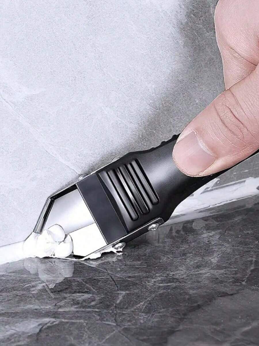 5pcs Silicone Sealant Tool Kit, Includes Sealant Cleaner, Grouting Spatula And Replaceable Sealing Gaskets