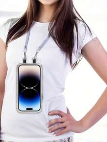 Phone Lanyard Clip, Dual-Ended Lanyard Attachment Strip, Phone Lanyard Clip, Remote Control Lanyard, Phone Case Lanyard (No Adhesive), Compatible Only With Phone Cases Featuring Dual Holes