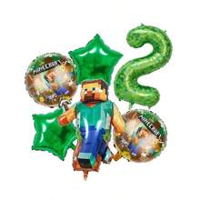 Hasbro 6 pièces Ballons en feuille d'aluminium thème  bleu, décorations de fête d'anniversaire à la maison, ballons en feuille d'aluminium thème de fête scolaire - Multicolore - Voir 7