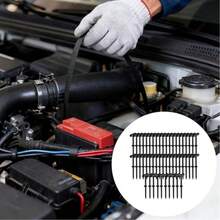 50 hebillas universales de nailon para ataduras de cables, sujetadores de clip para carrocería de coche, clips multifuncionales para fijación automática diaria - A - Ver 3