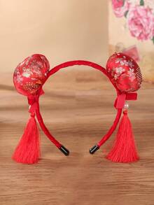 1件跨境新品大红色节日头饰发箍，发带，发圈 - 42813 - 查看 2